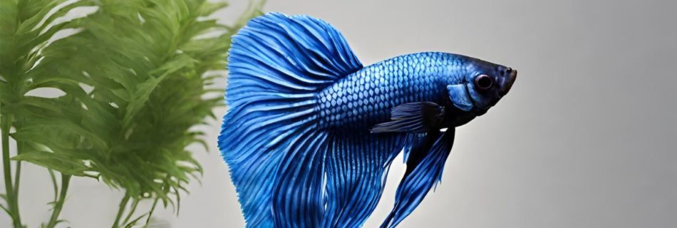 blue betta fish out of tank